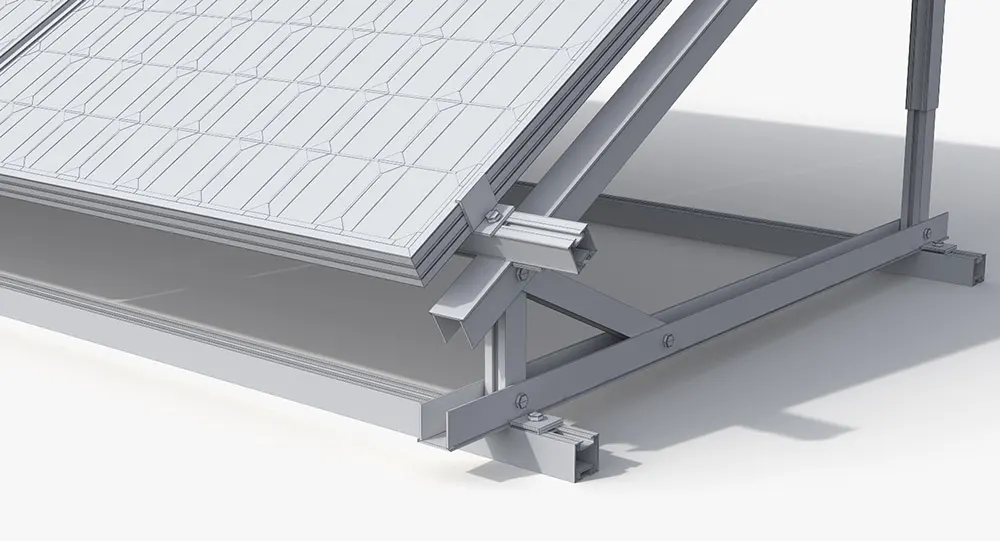 Waterproof Adjustable Aluminum Flat Roof PV Mounting System