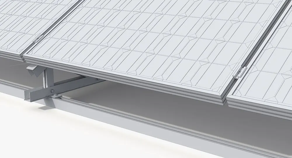 Waterproof Adjustable Aluminum Flat Roof PV Mounting System